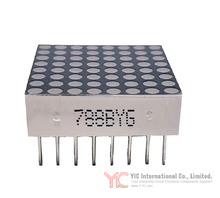 PART 8X8 20 MM YELLOW-GREEN LED MATRIX