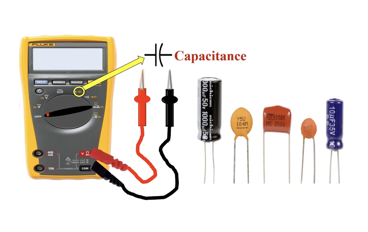 Measure Capacitors with Multimeter