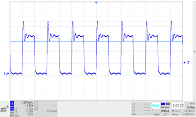 Ringing on Rising Edge in 1 Mbps CAN Signal with 10m Twisted Pair