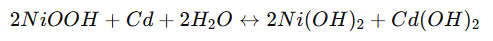 Overall Cell Reaction formula