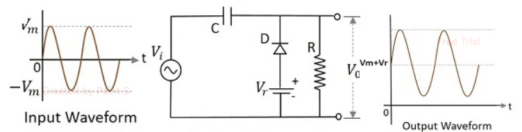 positive voltage clamper with positive bias voltage