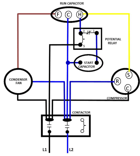 HVAC Capacitor Wiring Diagram