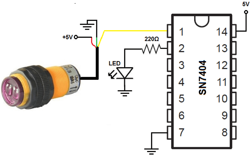 Function of 7404 IC