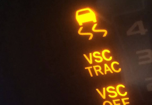 Figure 2. VSC Light on a Vehicle's Dashboard