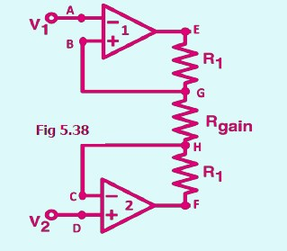 Input Stage of the Instrumentation Amplifier