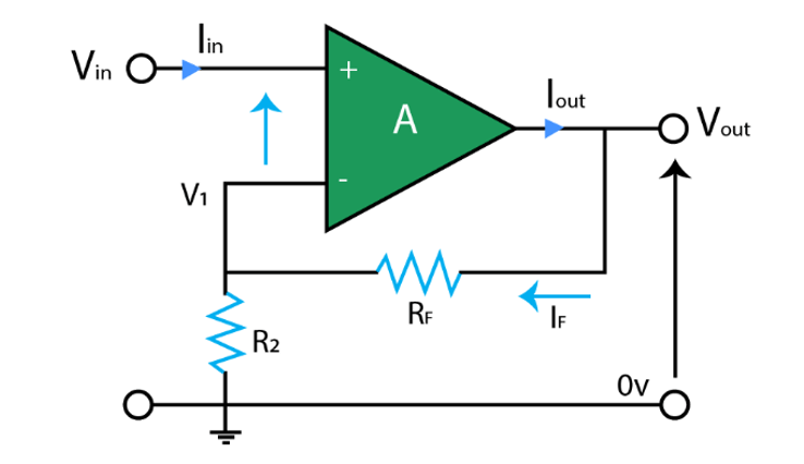 Circuit of Non-Inverting Operational Amplifier