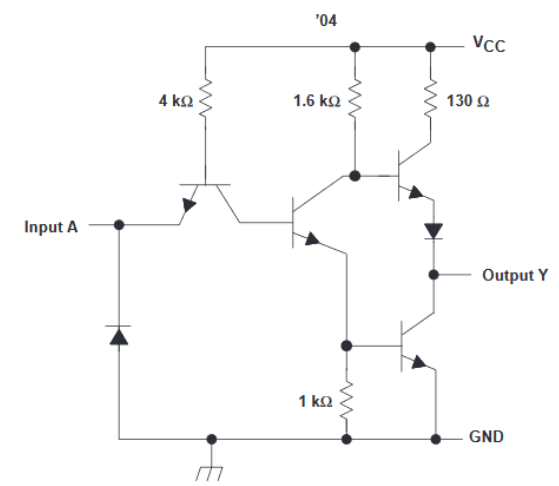 7404 Integrated Circuit