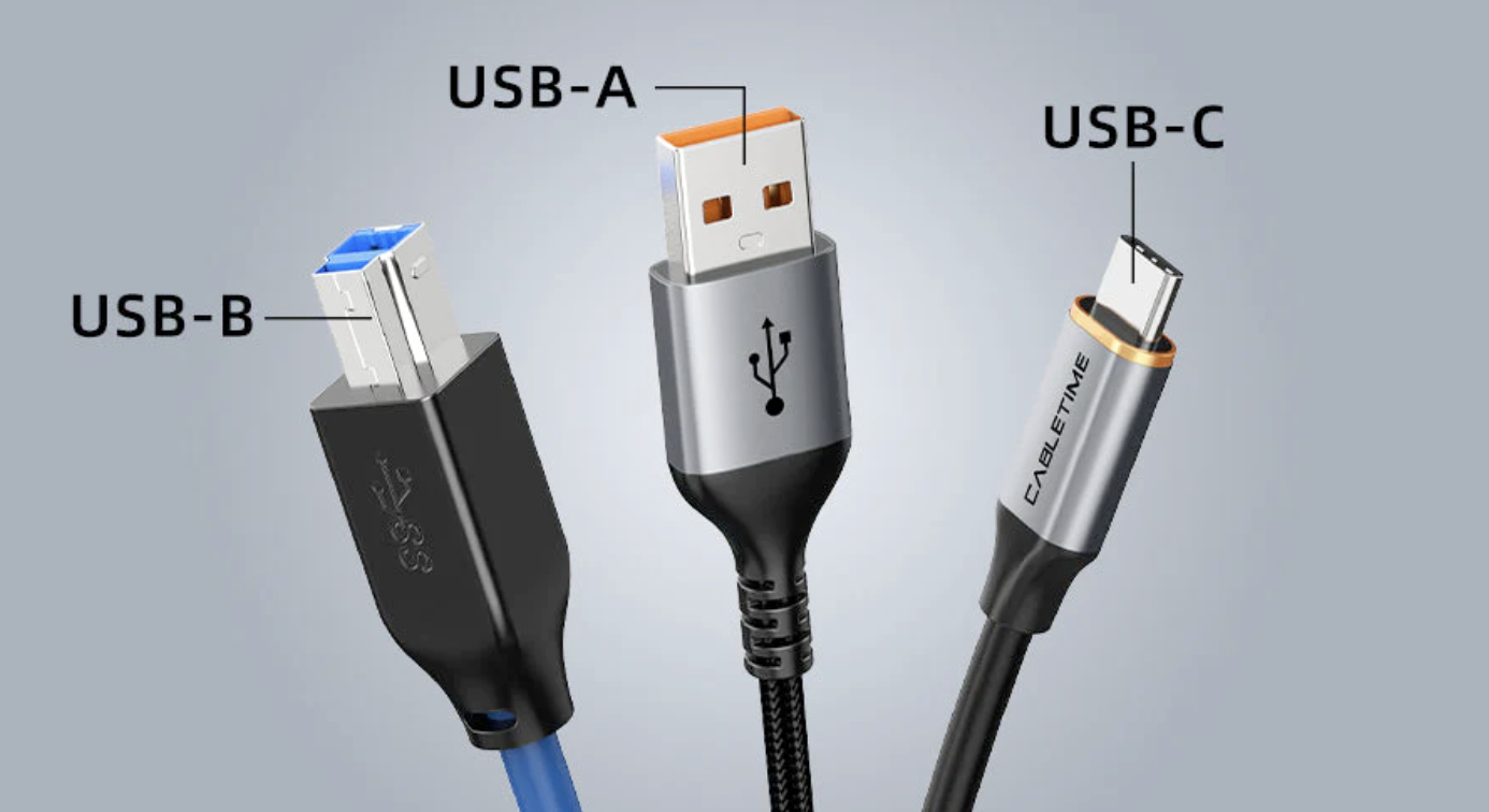 USB-B vs. USB-A vs. USB-C