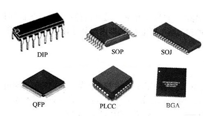 DIP, SOIC, QFP, BGA integrated circuit