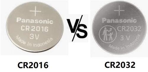 Differences Between CR2016 and CR2032