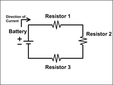Current Flow of Series Circuit