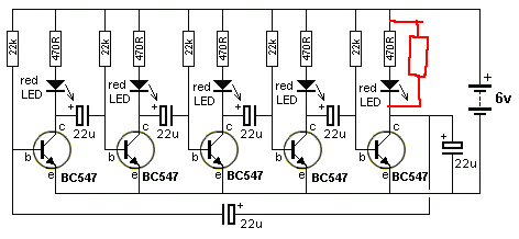 RGB LED Color Cycler (Astable with Logic Control)