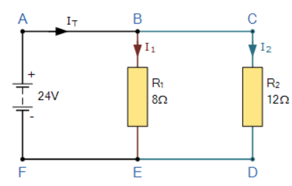 Kirchhoff Current Law in Parallel Circuit