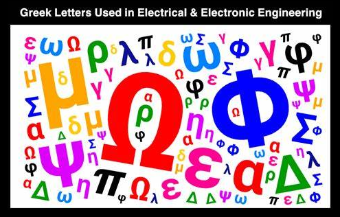 Figure 3. Greek Symbols in Technology and Electrical Engineering