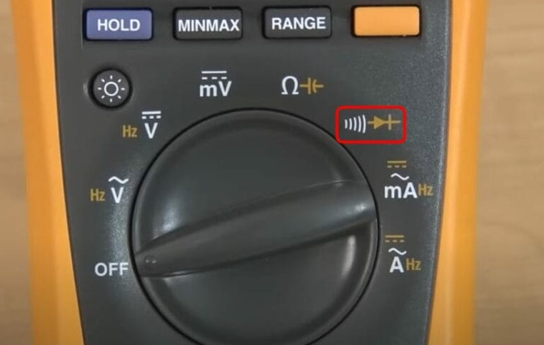 Figure 5. Continuity Symbol on a Multimeter