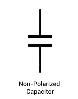 Non-Polarized Capacitors Symbol