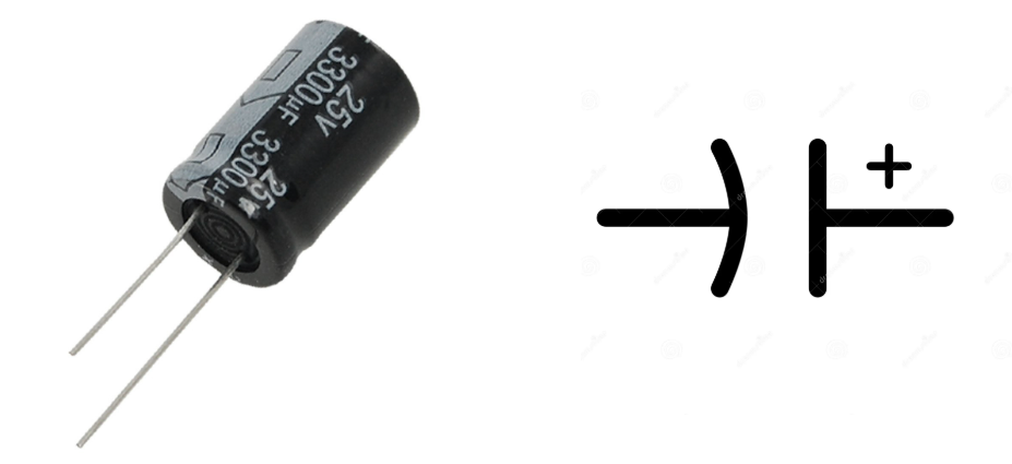 Figure 2. Polarized Capacitor Symbols