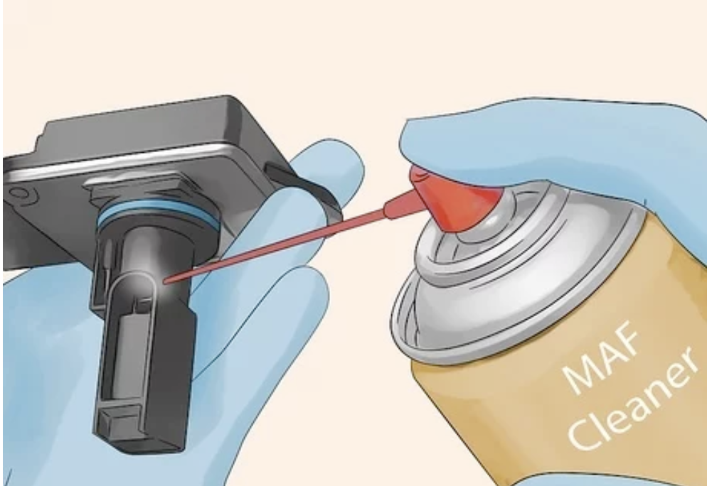 Cleaning a MAF Sensor Using Cleaner