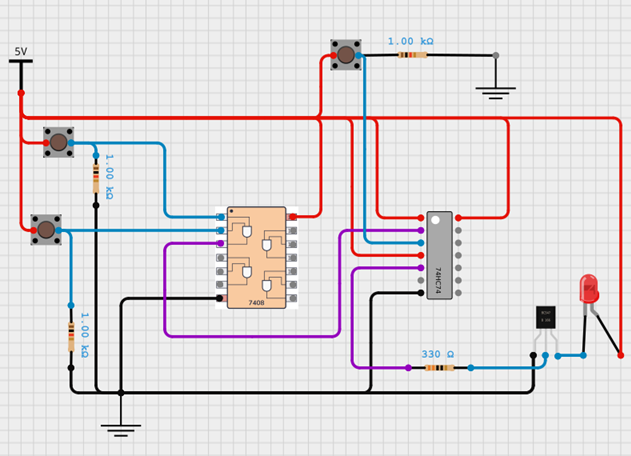 Designing Circuitry with the 74HC08