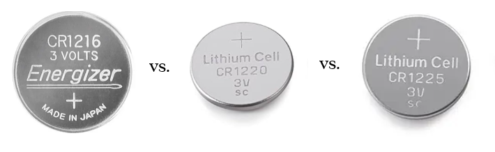 CR1216 vs CR1220 vs CR1225