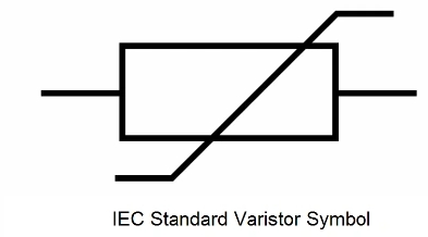 Symbol of a Metal Oxide Varistor